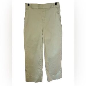 Telluride Clothing Company Women’s Olive Cropped Straight Leg Chino Pants Sz 6